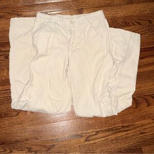 Cream Cargo Pants